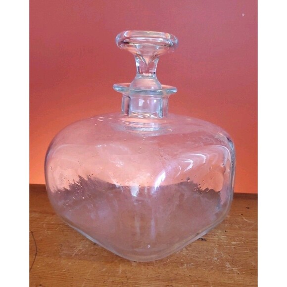 Blenko Williamsburg Custom Glass Bottle Hand-blown Ship's Decanter With Stopper - Picture 3 of 14